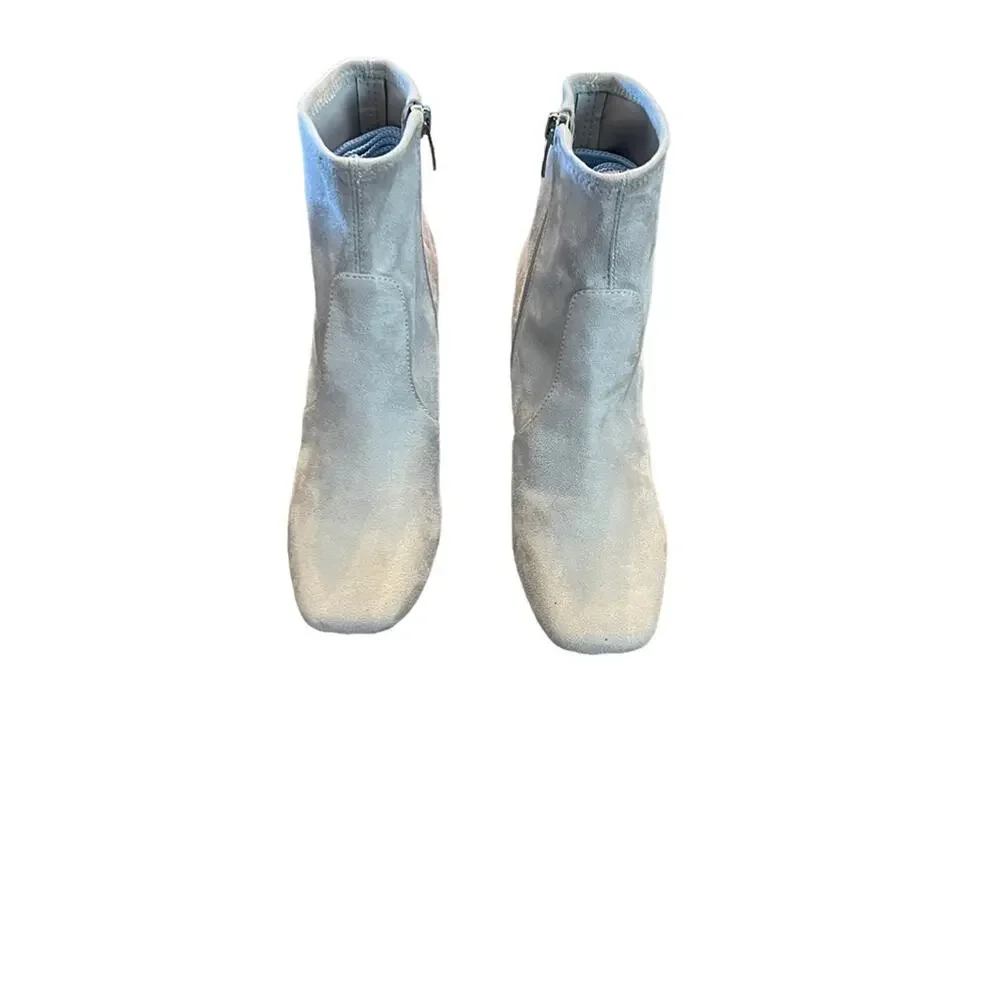Marc Fisher Needit Stretch Ankle Bootie NEW Size 6.5 No Box Light grey
